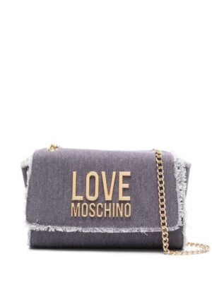 22912222_53007467_1000.jpg Love Moschino logo-lettering denim shoulder bag