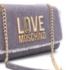 Love Moschino logo-lettering denim shoulder bag