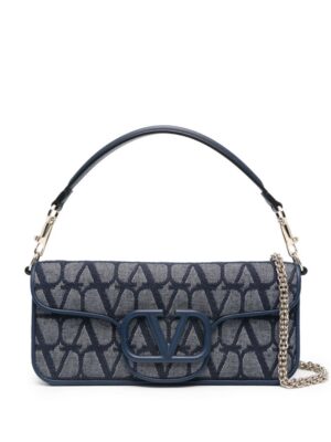 Valentino Garavani Locò Toile Iconographe denim shoulder bag