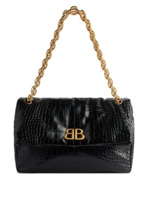 22981866_53826119_1000.jpg Balenciaga medium Monaco crocodile-effect shoulder bag