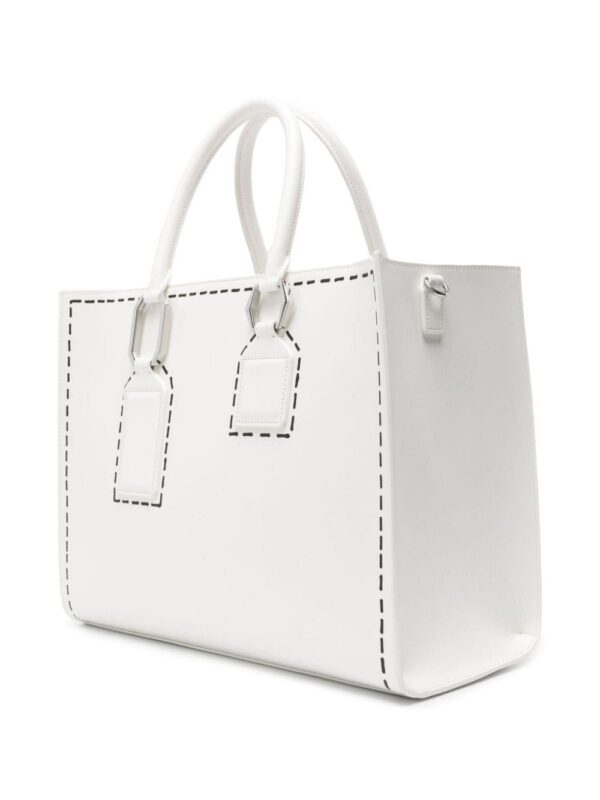 22992232_53172159_1000.jpg Emporio Armani trompe l'oeil stitching-print tote bag