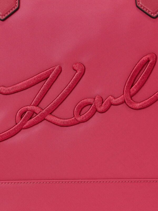 22999643_53447923_1000.jpg Karl Lagerfeld Signature logo-embroidered tote bag