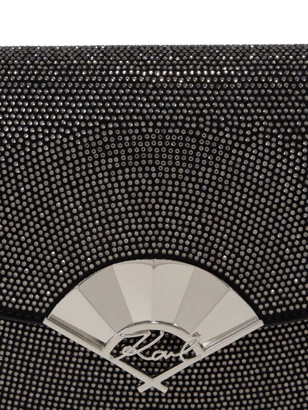22999647_53448140_1000.jpg Karl Lagerfeld Archive Fan rhinestone-embellished clutch bag
