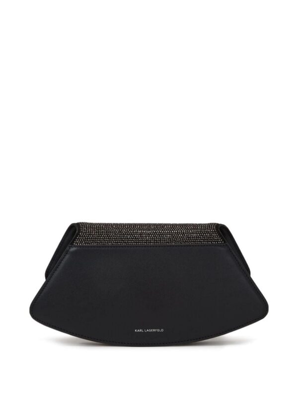 22999647_53448152_1000.jpg Karl Lagerfeld Archive Fan rhinestone-embellished clutch bag