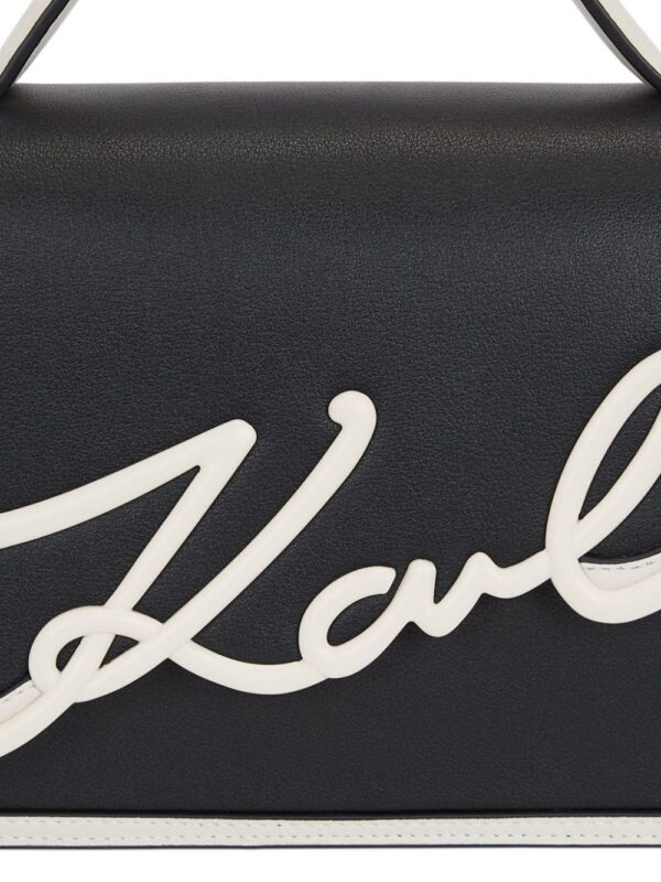 22999668_53448002_1000.jpg Karl Lagerfeld Signature leather top-handle bag