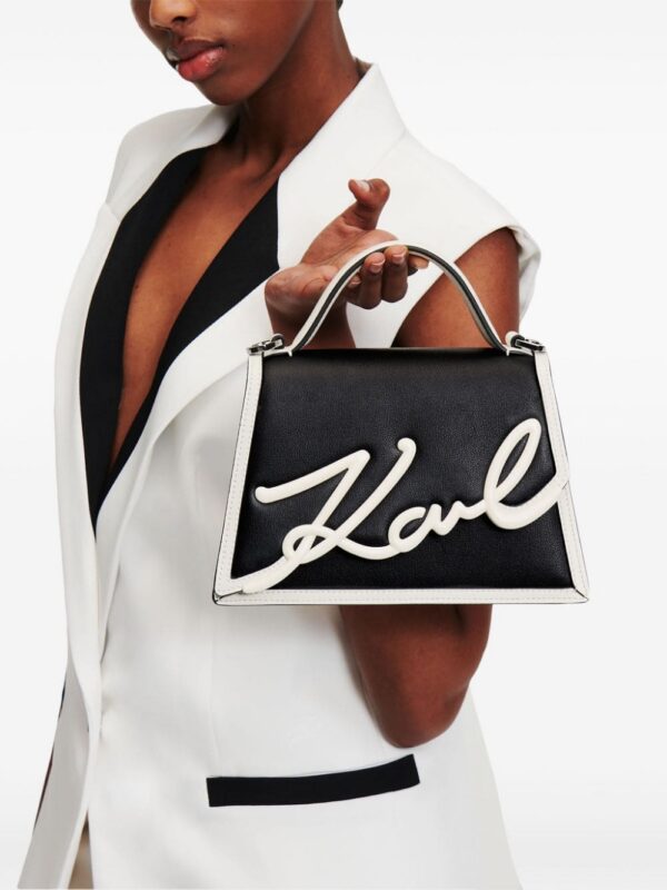 22999668_53448010_1000.jpg Karl Lagerfeld Signature leather top-handle bag