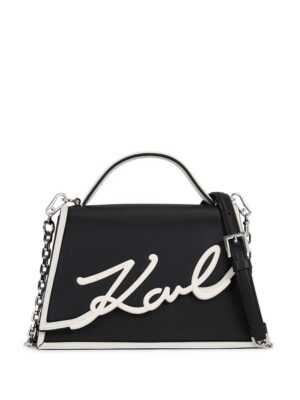 22999668_53448032_1000.jpg Karl Lagerfeld Signature leather top-handle bag