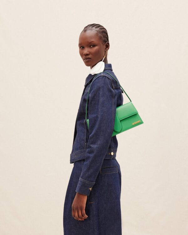 Jacquemus Le Bambino long  Long envelope shoulder bag.