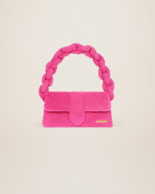 22H223BA027-3095-430_2.jpg Jacquemus Le Bambidou Shearling flap bag.