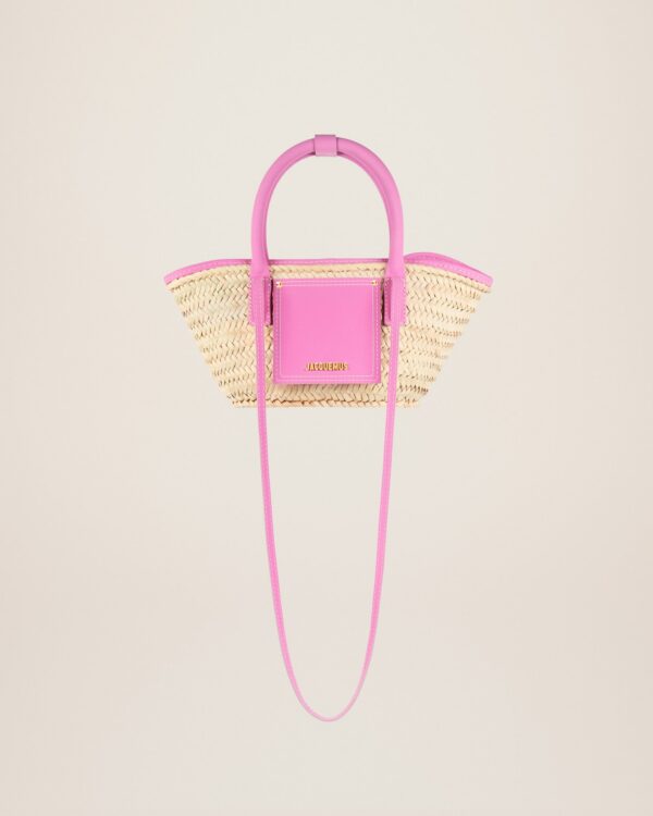 22H223BA044-3088-410_1_main.jpg Jacquemus Le petit panier Soli Mini beach basket bag.