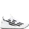 Ea7 Emporio Armani  two-tone lace-up trainers