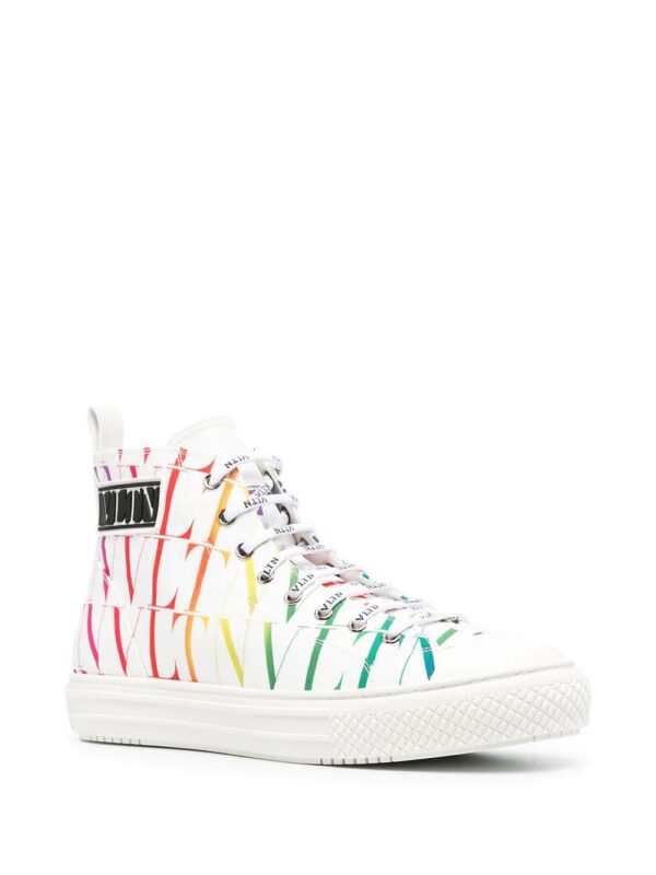Valentino Garavani  VLTN rainbow-logo high-top sneakers