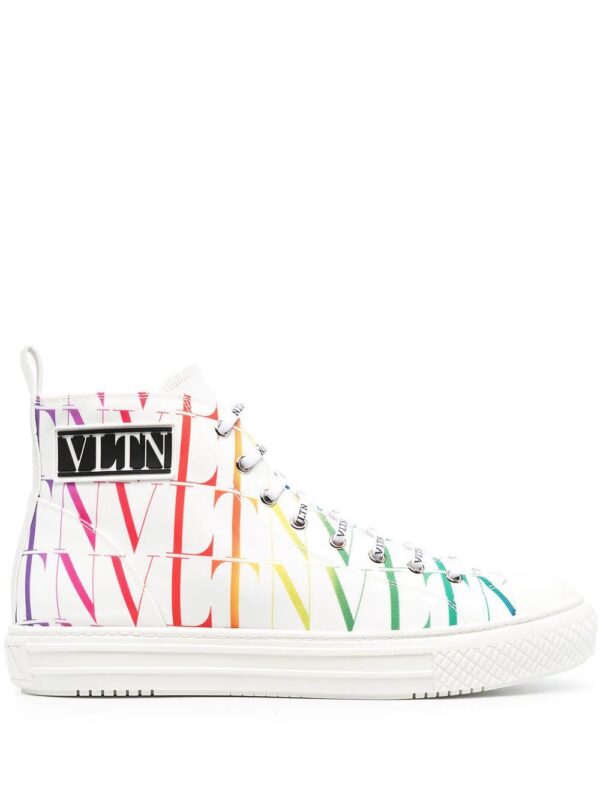 Valentino Garavani  VLTN rainbow-logo high-top sneakers