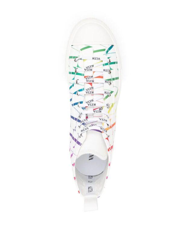 Valentino Garavani  VLTN rainbow-logo high-top sneakers