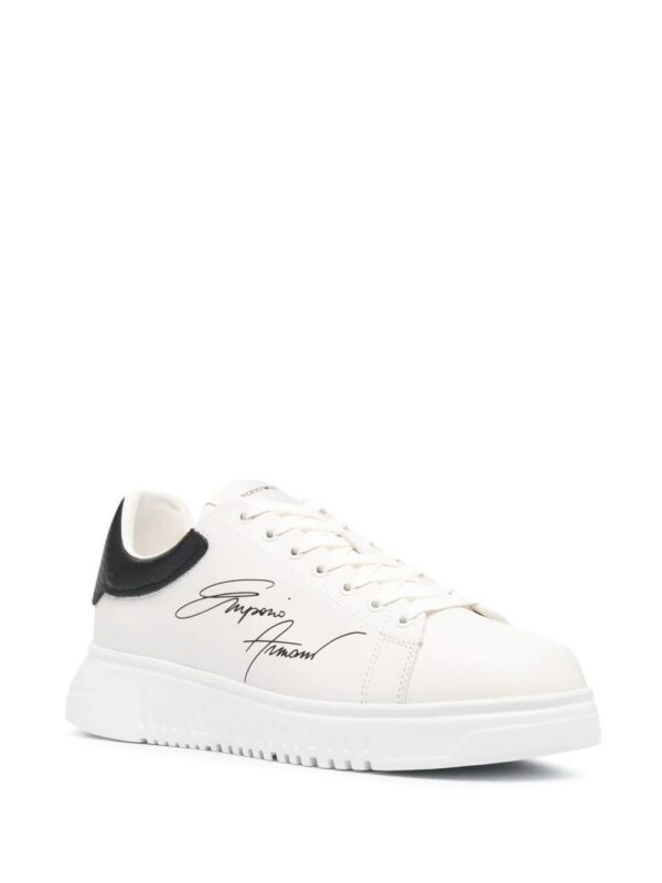 16565558_32286982_1000-1.jpg Emporio Armani signature logo-print leather sneakers