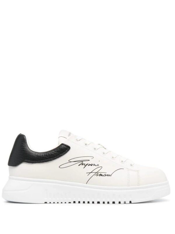 16565558_32286988_1000-1.jpg Emporio Armani signature logo-print leather sneakers