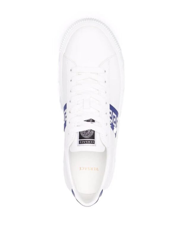 16806654_33376600_1000.jpg Versace Greca stripe low-top sneakers