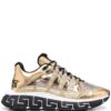 17336098_37159645_1000.jpg Versace Trigreca panelled cut-out sneakers