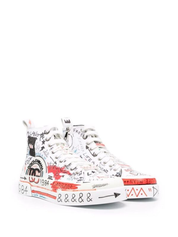 17350079_35823457_1000.jpg Dolce & gabbana Portofino Light graffiti-print sneakers