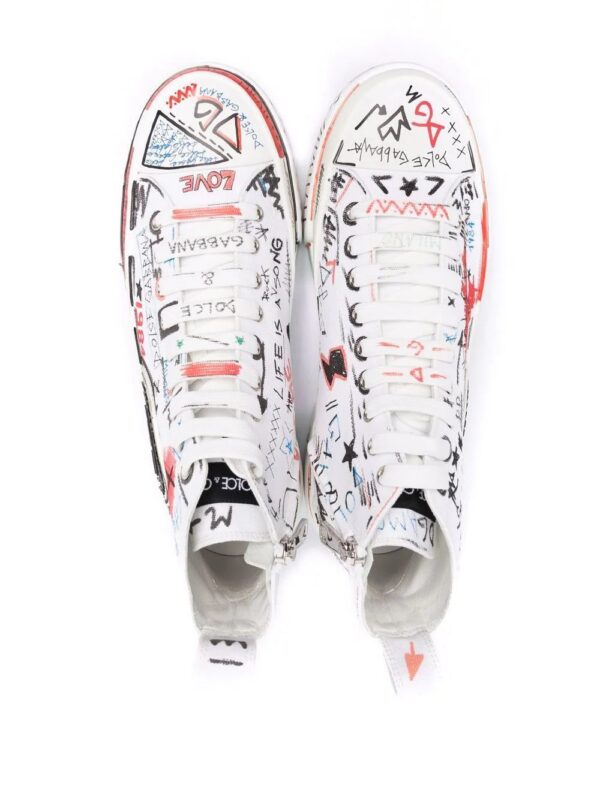 17350079_35825221_1000.jpg Dolce & gabbana Portofino Light graffiti-print sneakers