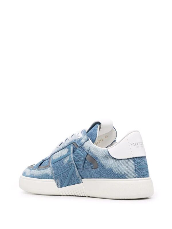 17583995_37244951_1000.jpg Valentino Garavani patchwork-denim low-top sneakers