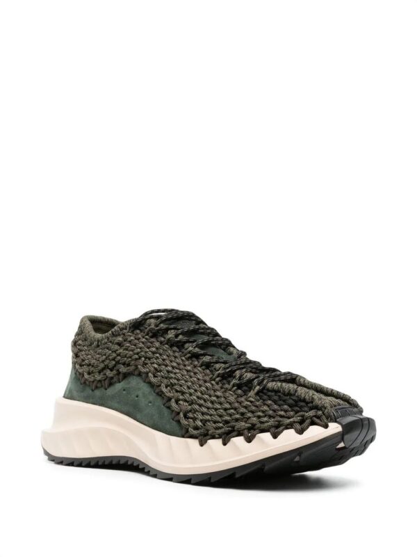 18046262_40956824_1000.jpg Valentino Garavani crochet-design lace-up sneakers