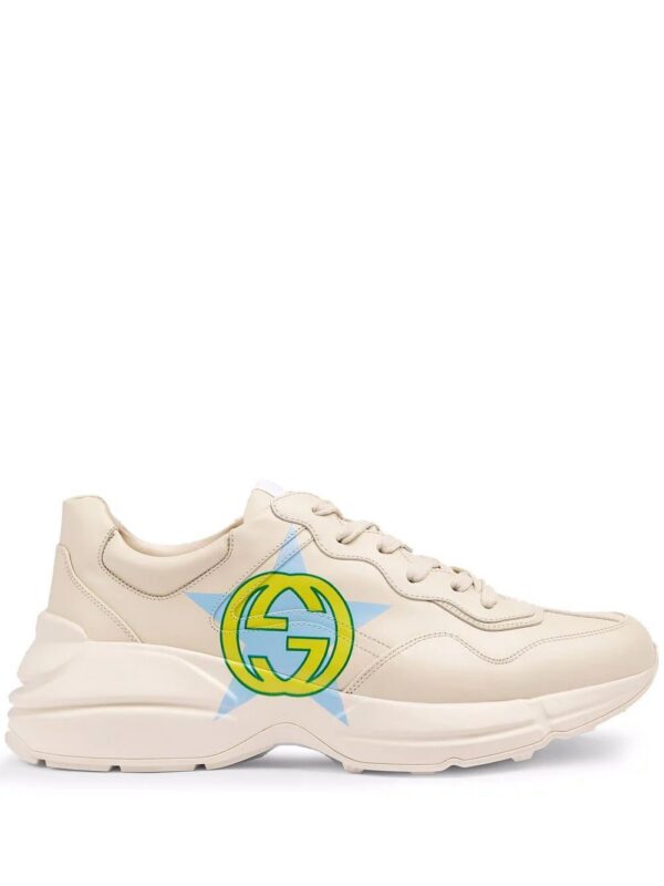 18187712_38632288_1000-1.jpg Gucci Rhyton star-print sneakers