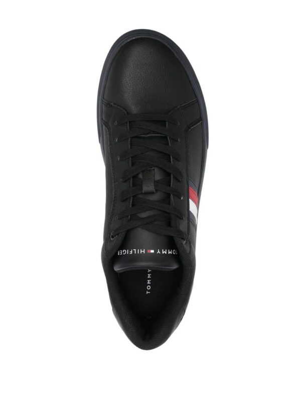 18500373_41845928_1000.jpg Tommy Hilfiger Corporate logo-stripe sneakers
