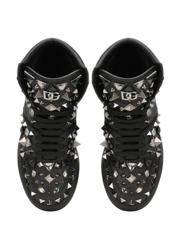 18664780_40414589_1000.jpg Dolce & gabbana DG logo studded high-top sneakers