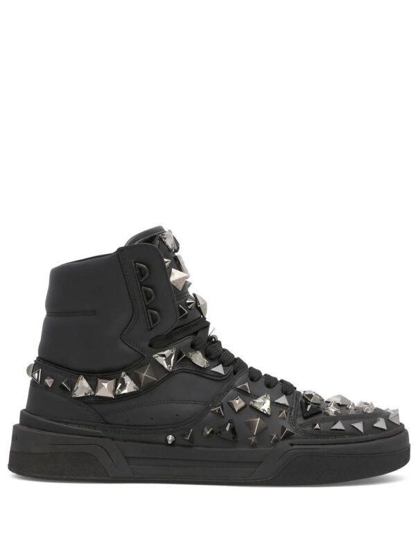 18664780_40415736_1000.jpg Dolce & gabbana DG logo studded high-top sneakers