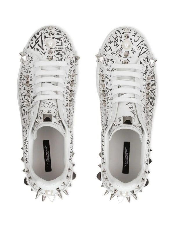 18664790_40414611_1000.jpg Dolce & gabbana Portofino stud-embellished sneakers