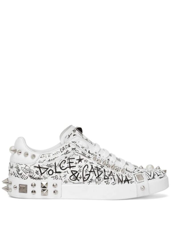 18664790_40415807_1000.jpg Dolce & gabbana Portofino stud-embellished sneakers