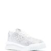 18836405_43248095_1000.jpg Versace crystal-embellished lace-up sneakers