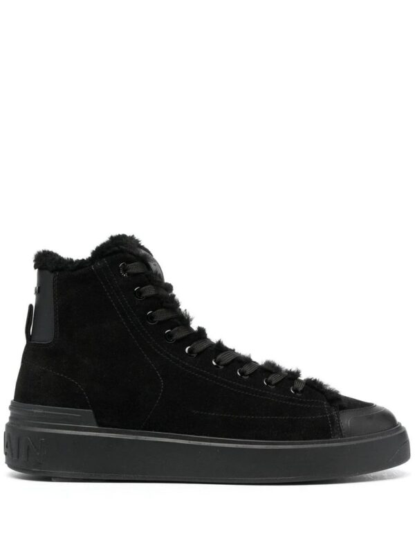 18874512_40996313_1000.jpg Balmain high-top suede sneakers