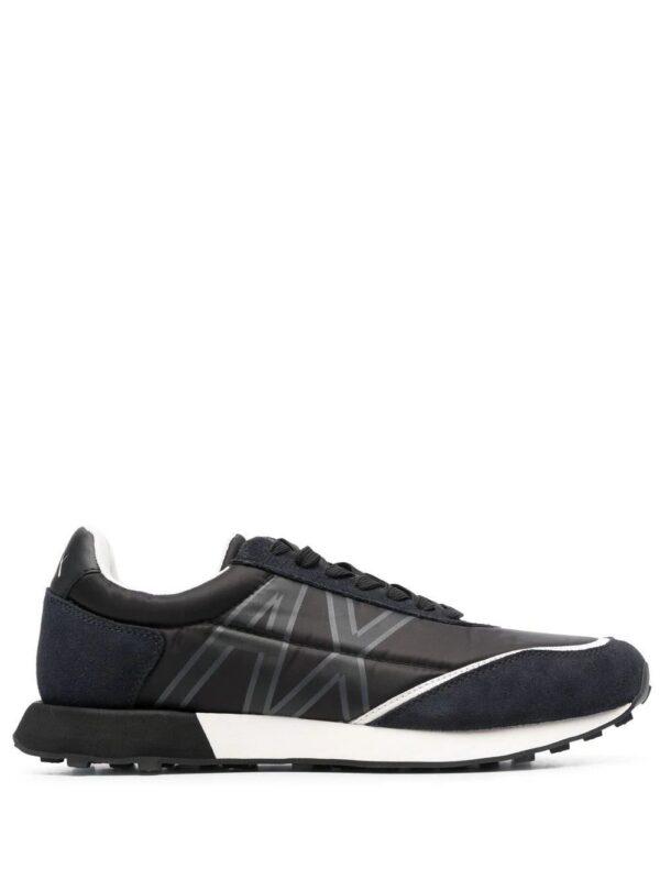 19245815_42546067_1000.jpg Armani Exchange logo-print lace-up sneakers