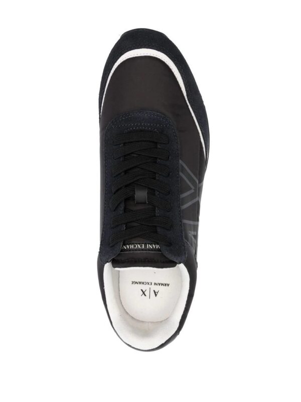 19245815_42546075_1000.jpg Armani Exchange logo-print lace-up sneakers
