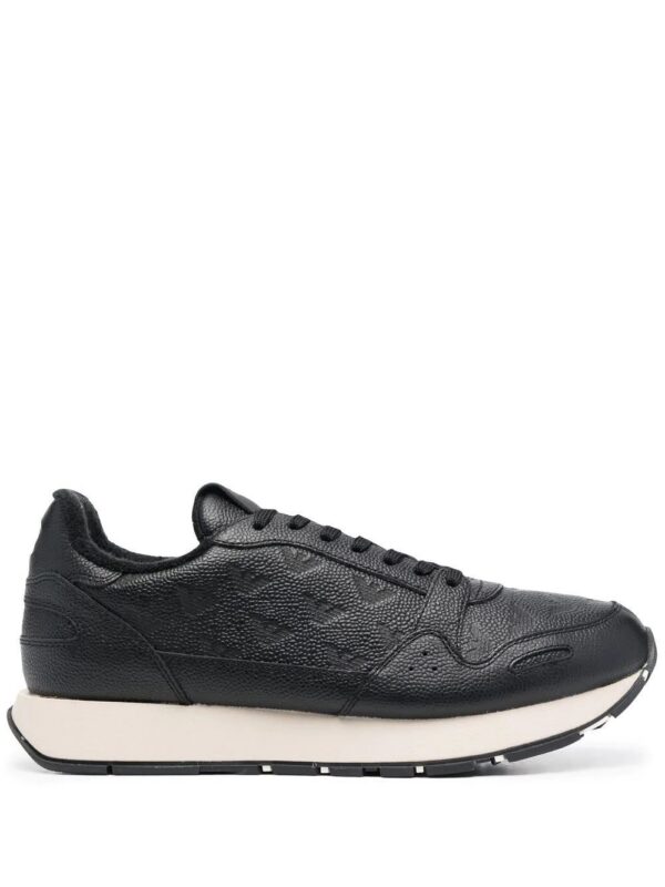 19265784_42282796_1000-1.jpg Emporio Armani monogram-pattern lace-up sneakers