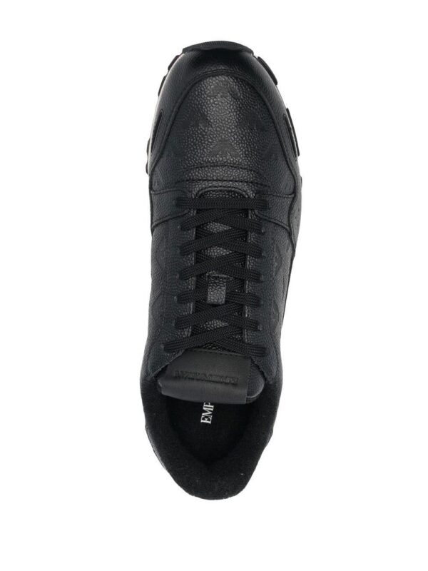 19265784_42283413_1000_ca21cfa5-2794-4e32-b110-7f76250e40cb-1.jpg Emporio Armani monogram-pattern lace-up sneakers
