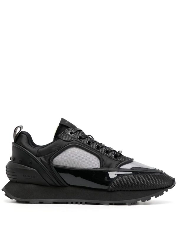 19316459_42697674_1000-1.jpg Balmain Racer panelled design low-top sneakers