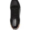 Burberry  Vintage Check panelled leather sneakers