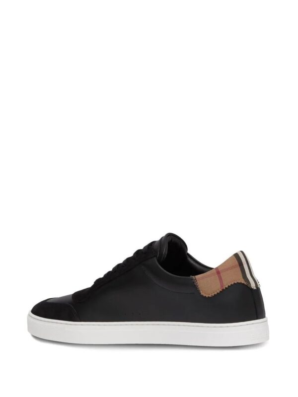 Burberry  Vintage Check panelled leather sneakers