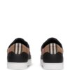 Burberry  Vintage Check panelled leather sneakers