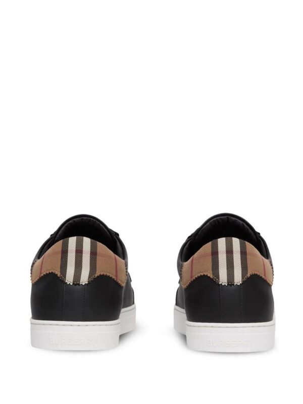 Burberry  Vintage Check panelled leather sneakers