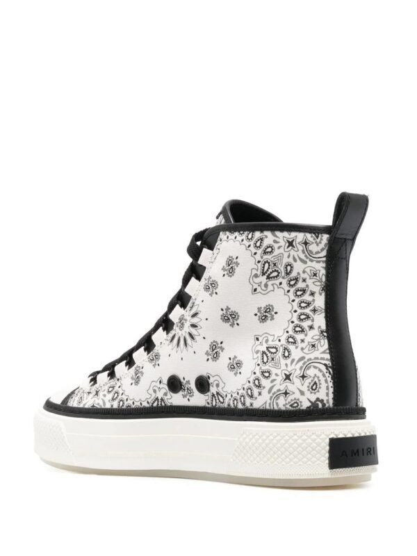 AMIRI  bandana-print high-top sneakers
