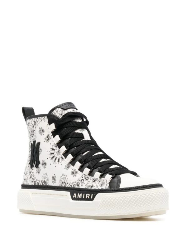 AMIRI  bandana-print high-top sneakers