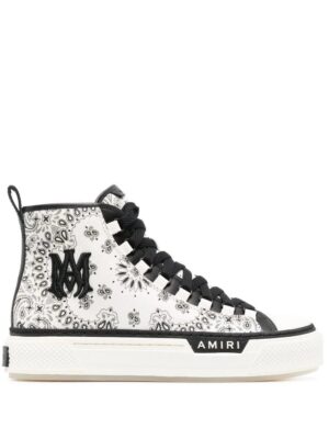 19361472_42625402_1000-1.jpg AMIRI bandana-print high-top sneakers