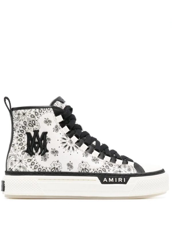 AMIRI  bandana-print high-top sneakers