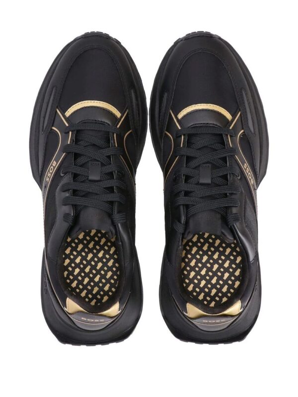 19443110_43225910_1000-1.jpg BOSS logo print low-top trainers