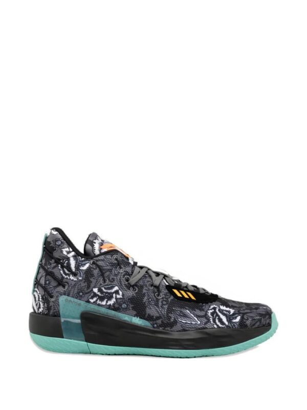 adidas  Dame 7 GCA "Core Black/Grey Four/Acid Mint" sneakers