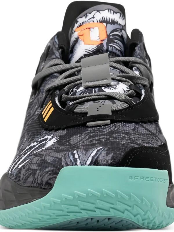 adidas  Dame 7 GCA "Core Black/Grey Four/Acid Mint" sneakers